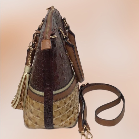 MFK Collection Sophie Crocodile Embossed Tote/Crossbody by Mia K., Vegan Leather - Picture 4 of 13
